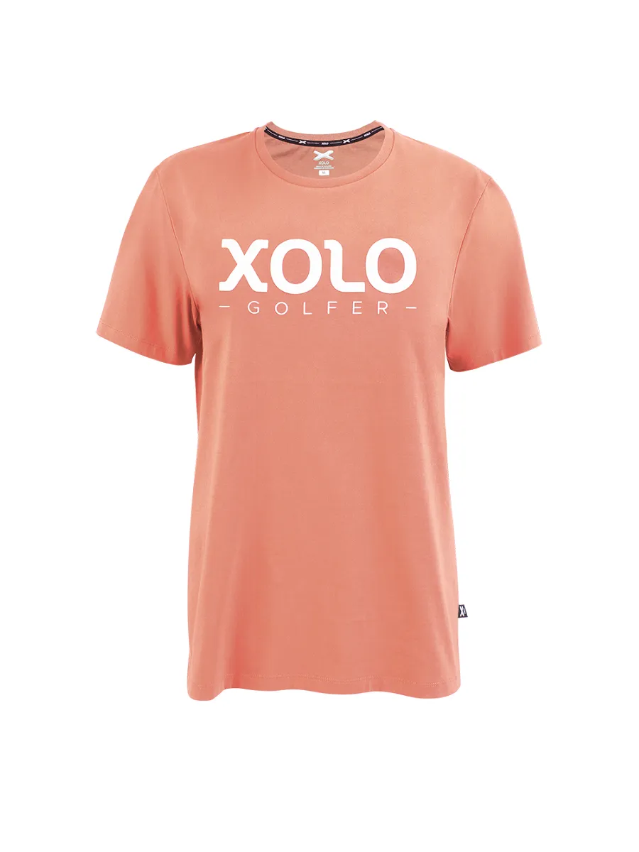 XOLO Orange MEN T-SHIRT XOLO GOLFER(040091)