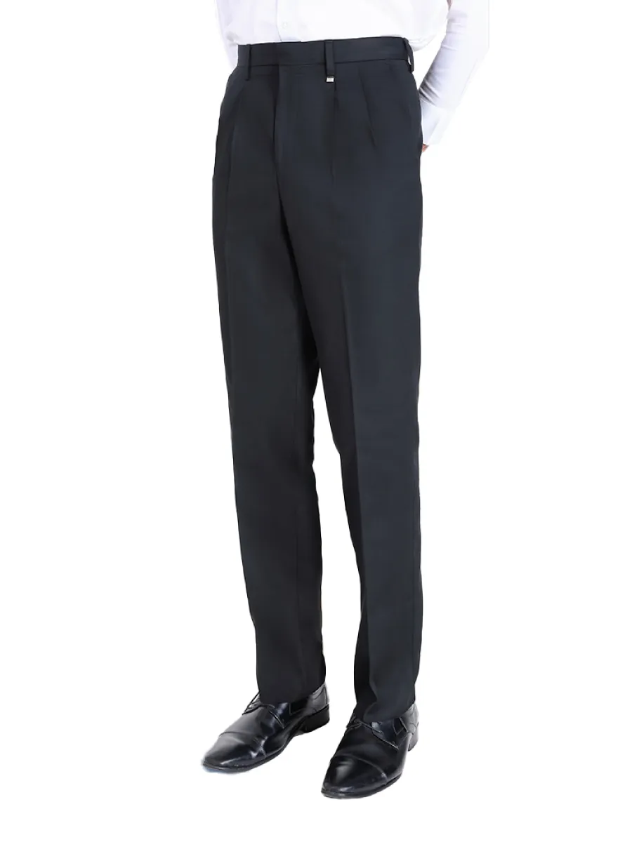 ARROW Men's Pleated slacks Comfort fit style MSCC8A4 Black