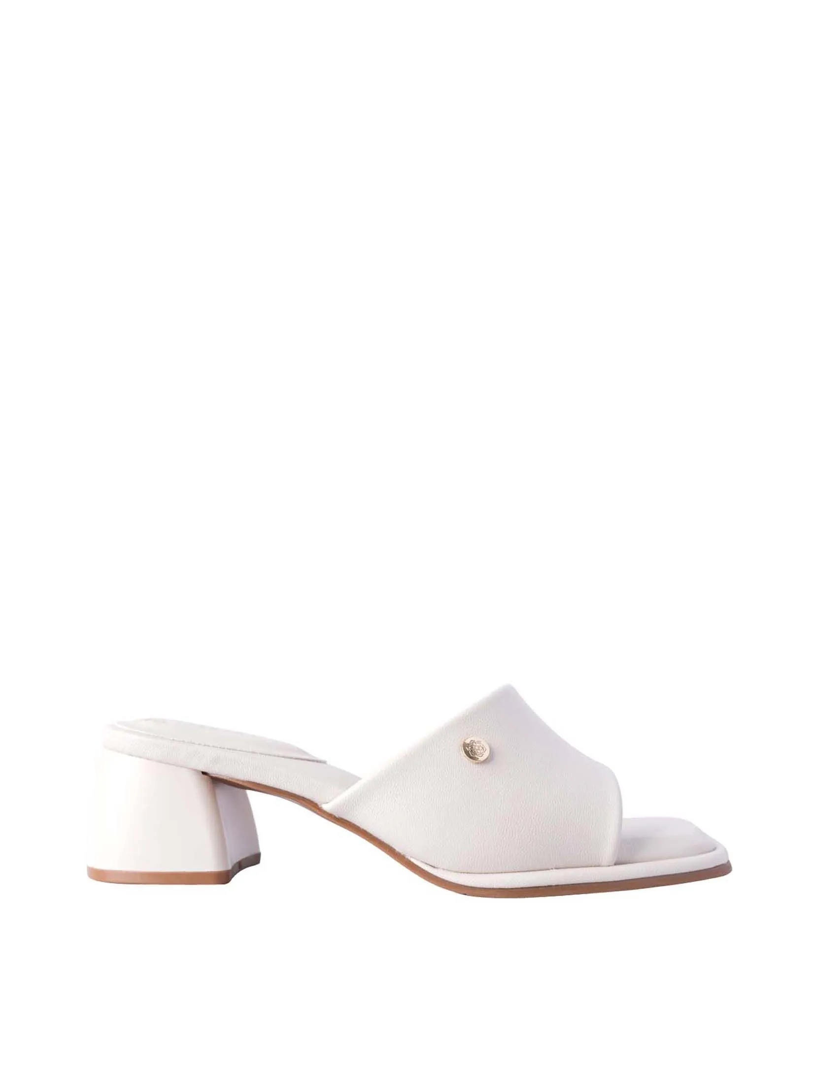 VILLAINS SF BEGONIA Women's Comfort Heeled Sandals WHITE
