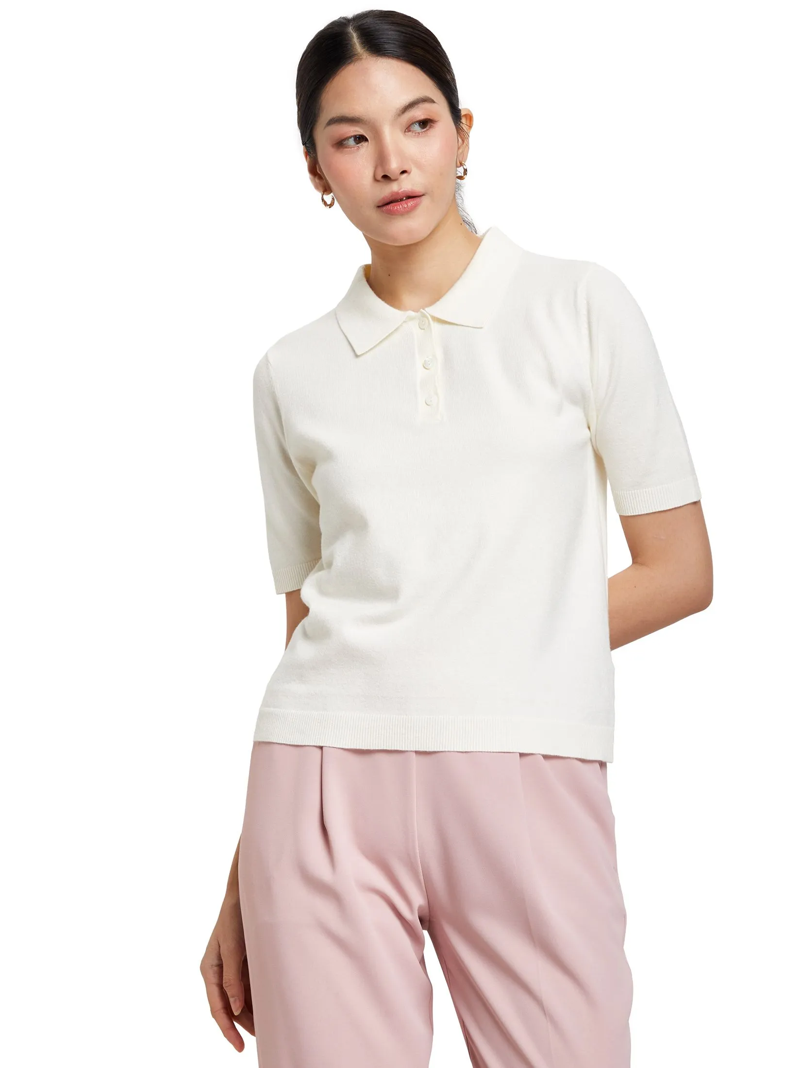 EXPRESSIONS Women Polo Shirt Short Sleeves