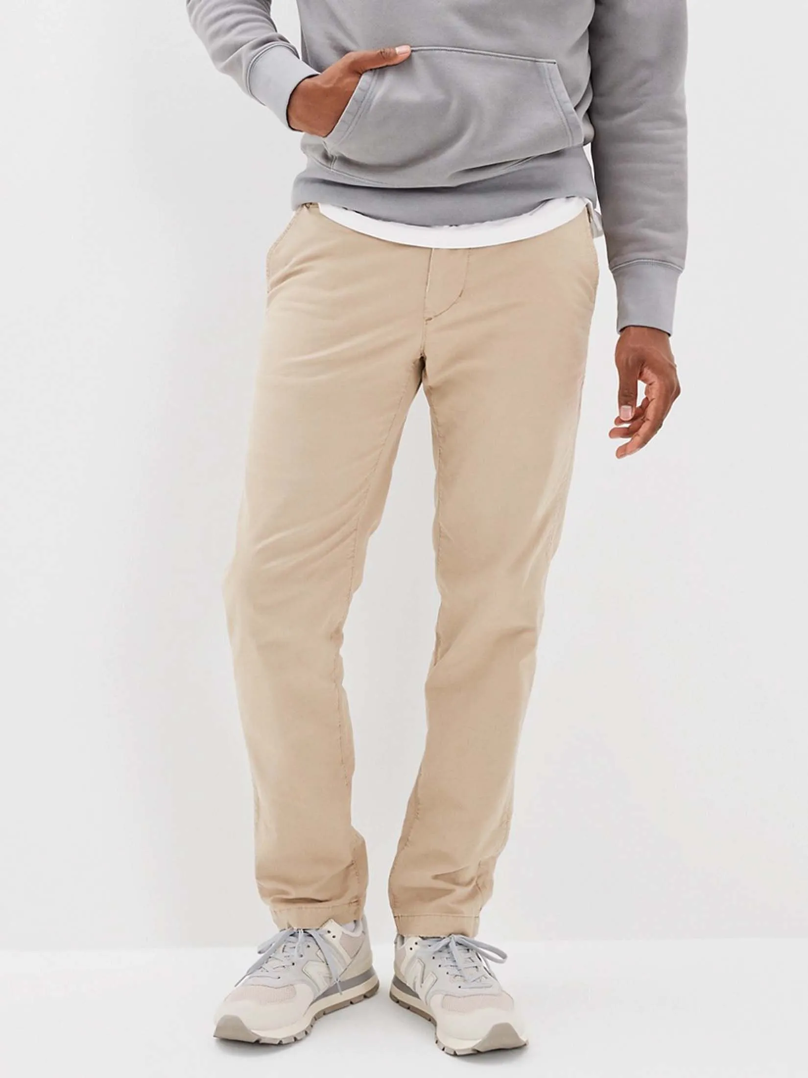 AMERICAN EAGLE MEN 4711 OG STRAIGHT LIVED IN KHAKI 281 LIGHT KHAKI