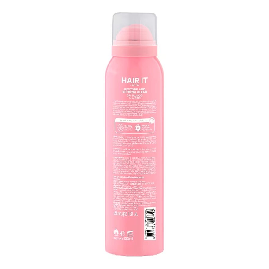 Hair It Dry Shampoo Restore And Refresh Clean A La Rose 150 Ml.