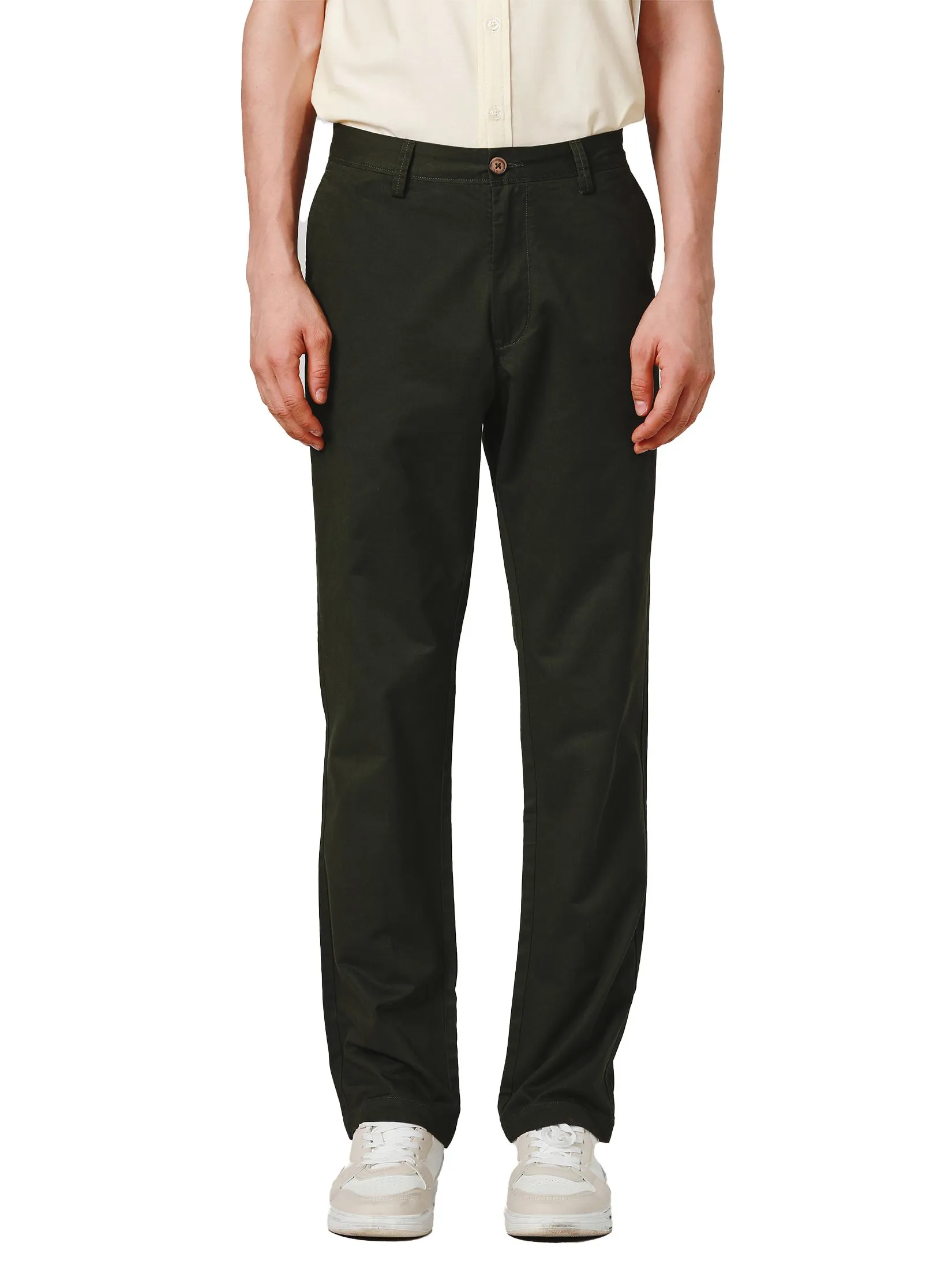 JOHN HENRY Men's Pants (Regular Fit) ESSENTIALS Moss Green