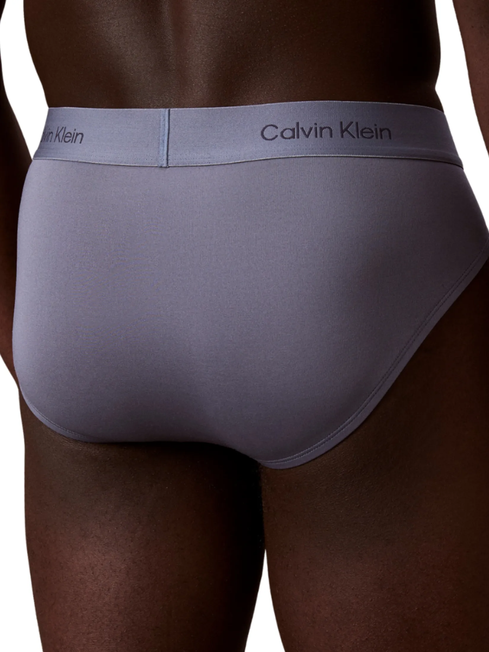 CALVIN KLEIN Men s Icon Logo Graphic Hip Brief Grey