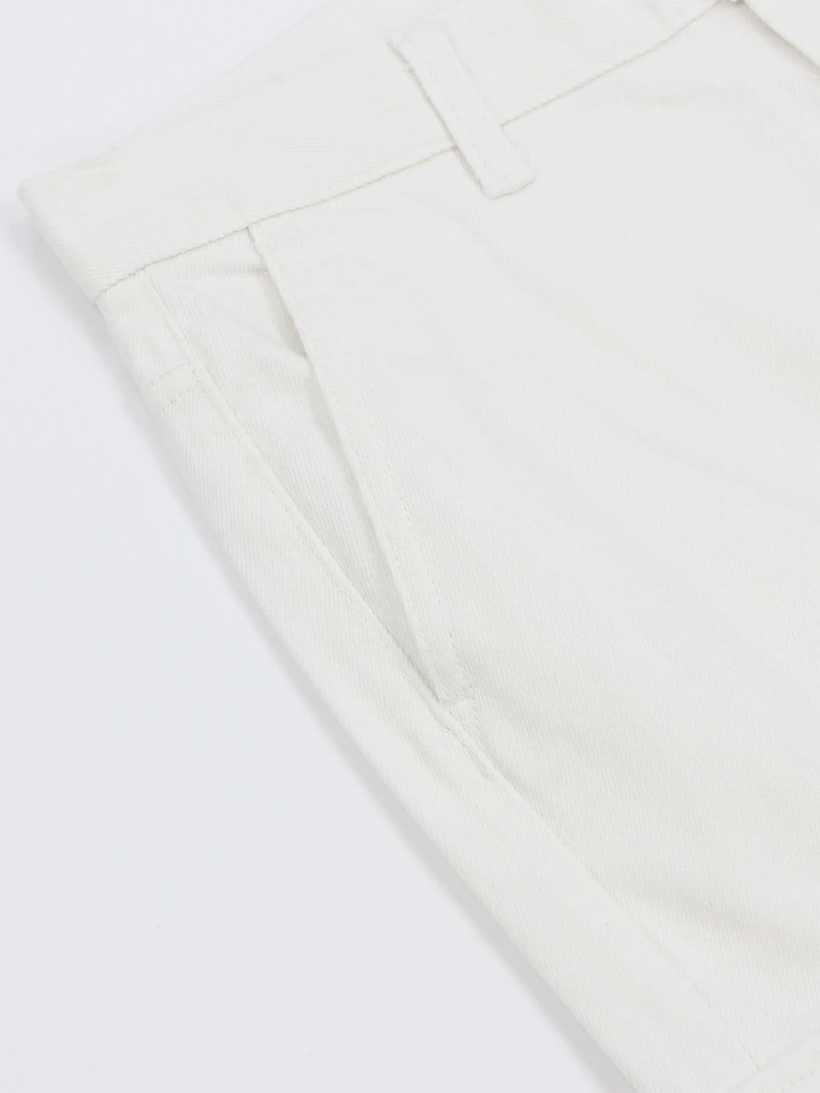 GIORDANO Men's Relaxed Denim Cargo Pants (Blue Classics) White Denim