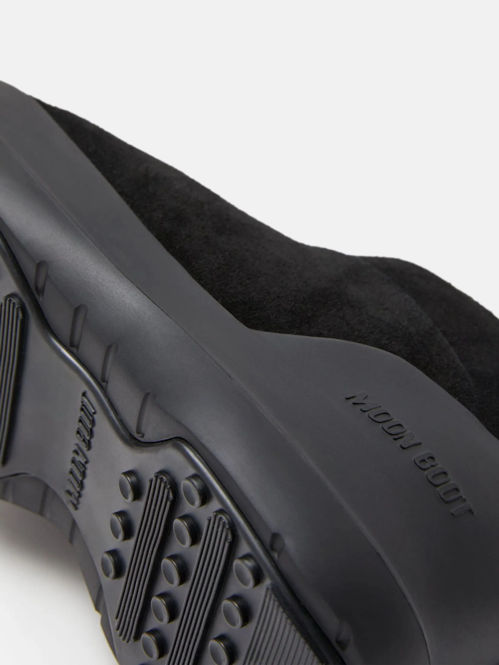 MOON BOOT LUNA LOW BLACK SUEDE BOOTS