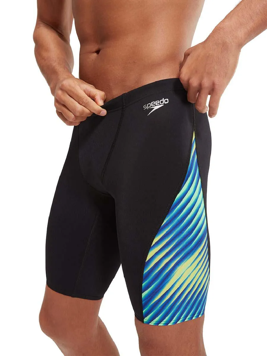 SPEEDO Men Swim Shorts Allover Digital V-Cut Jammer Black - SP111SP436DTTH