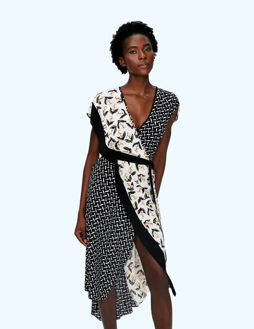 DIANE VON FURSTENBERG DVF ELLEN DRESS LILY OF THE VLY LG IV/TIGRIS