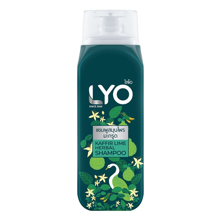 Lyo Shampoo Kaffir Lime Herbal 200 Ml. แชมพูสมุนไพรมะกรูด ลดรังแค ความมัน คันศีรษะ
