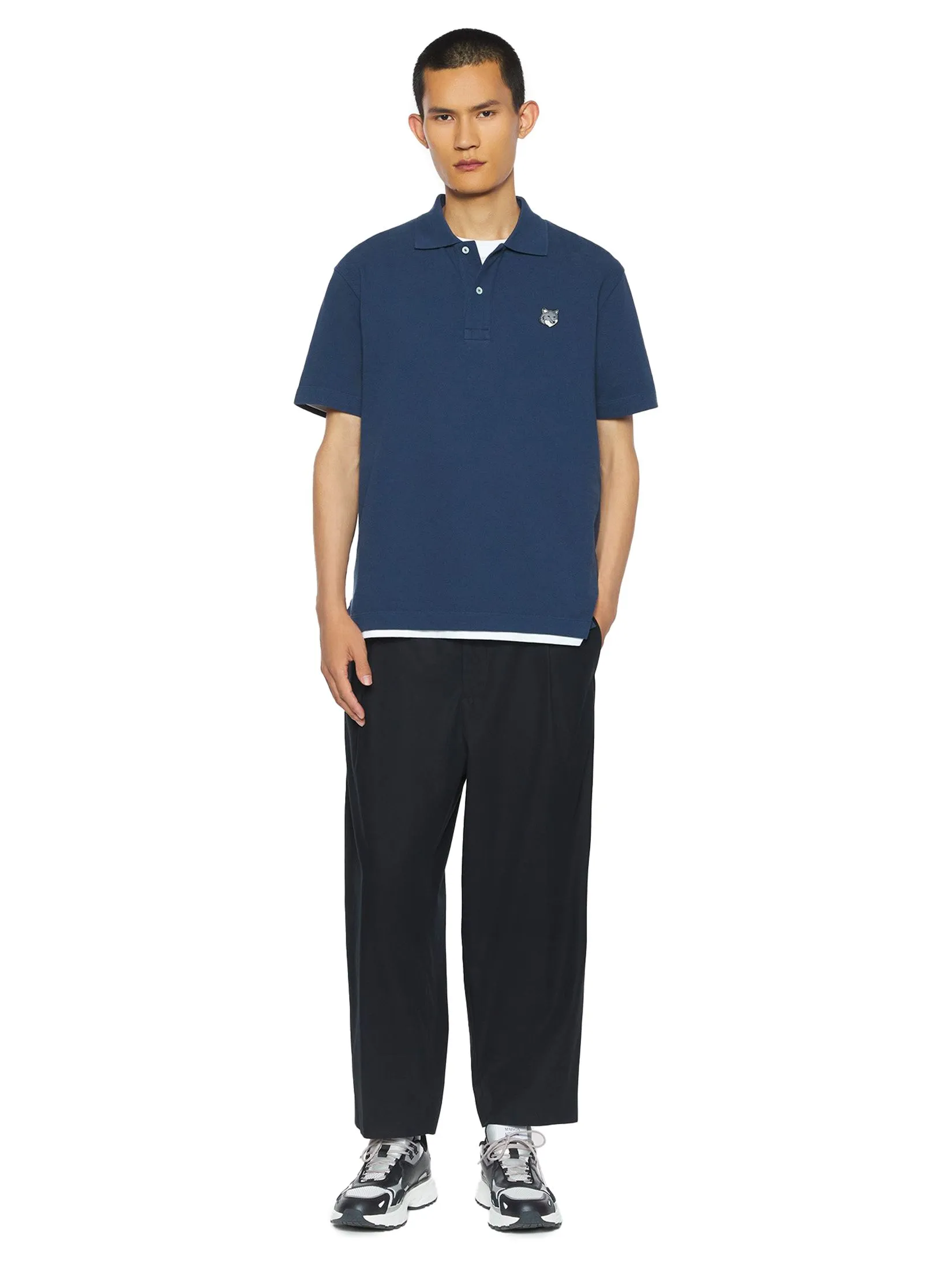 MAISON KITSUNÉ Men Polo Fox Head Comfort