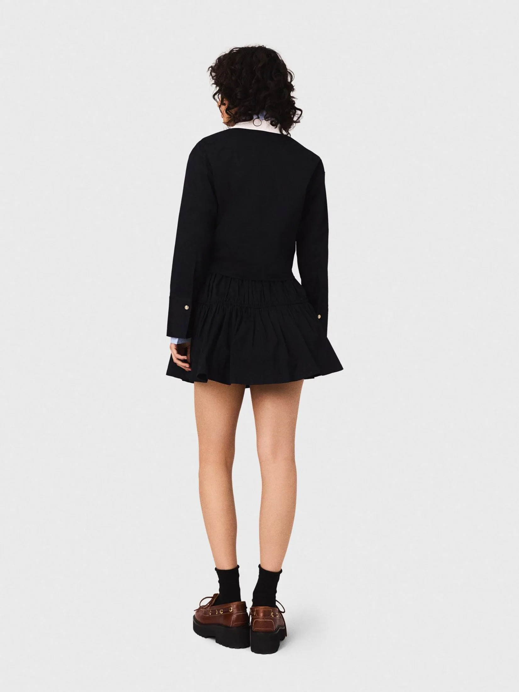 MAJE Women Short Skirt Elasticated Waist