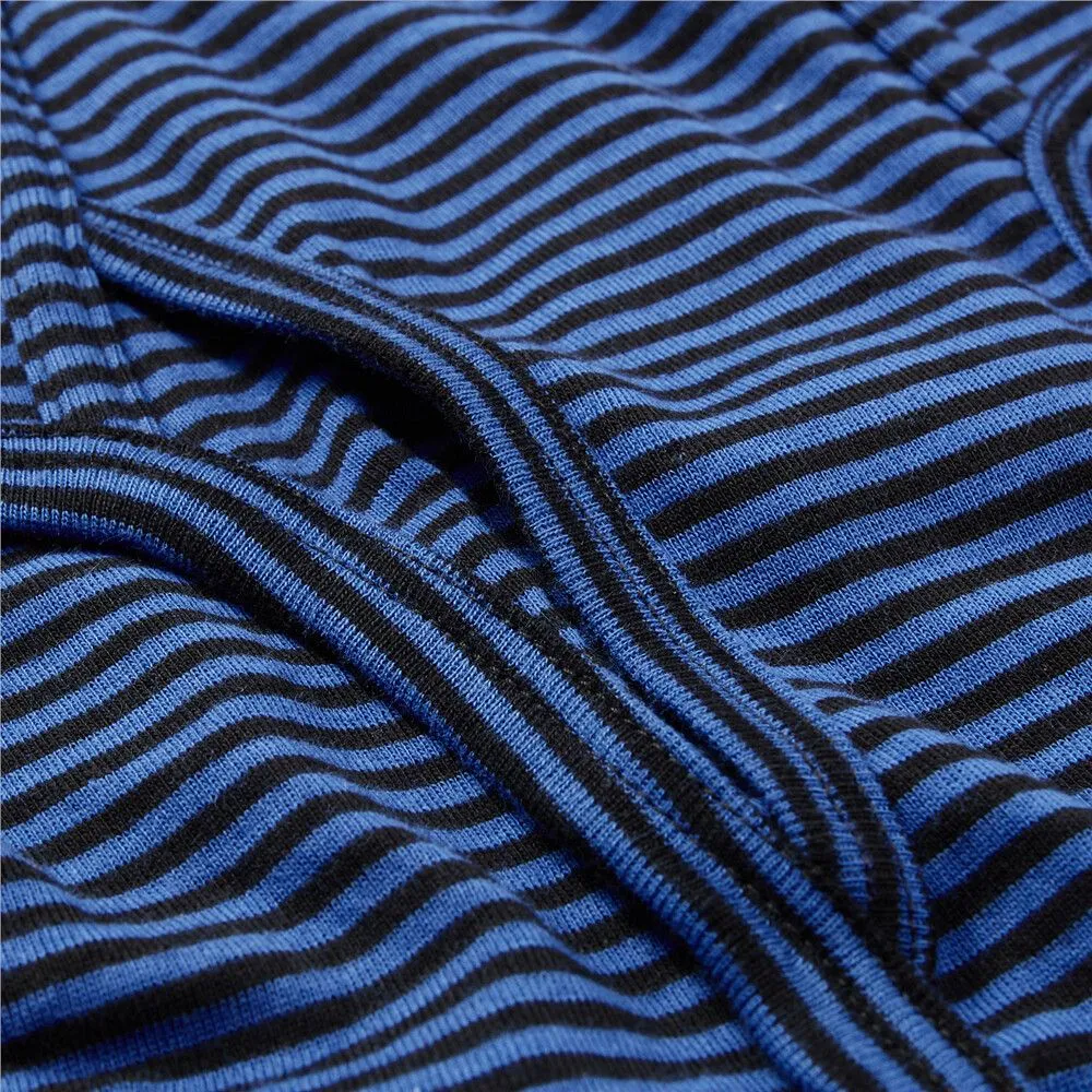 GIORDANO Navy Blue/Black Men's Cotton Briefs Logo elastic waistband(6-packs)