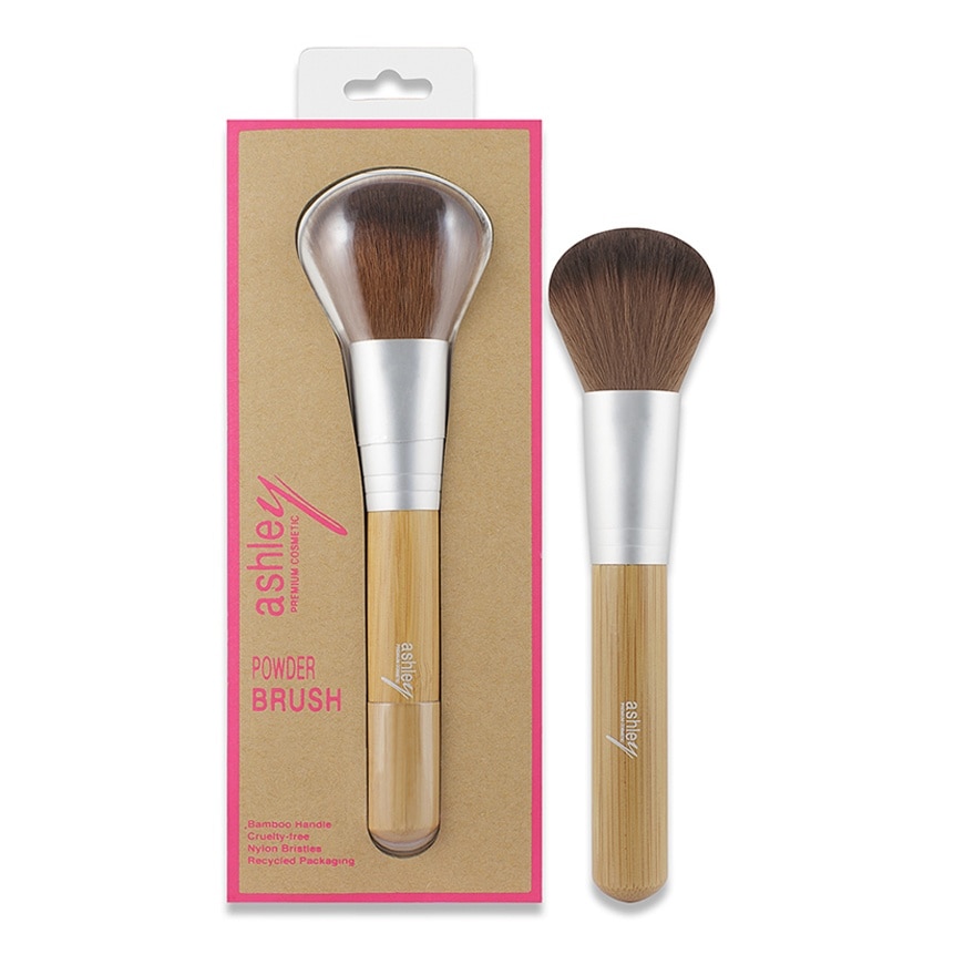Ashley Powder Brush Bamboo 1Pcs AA123 - N/A