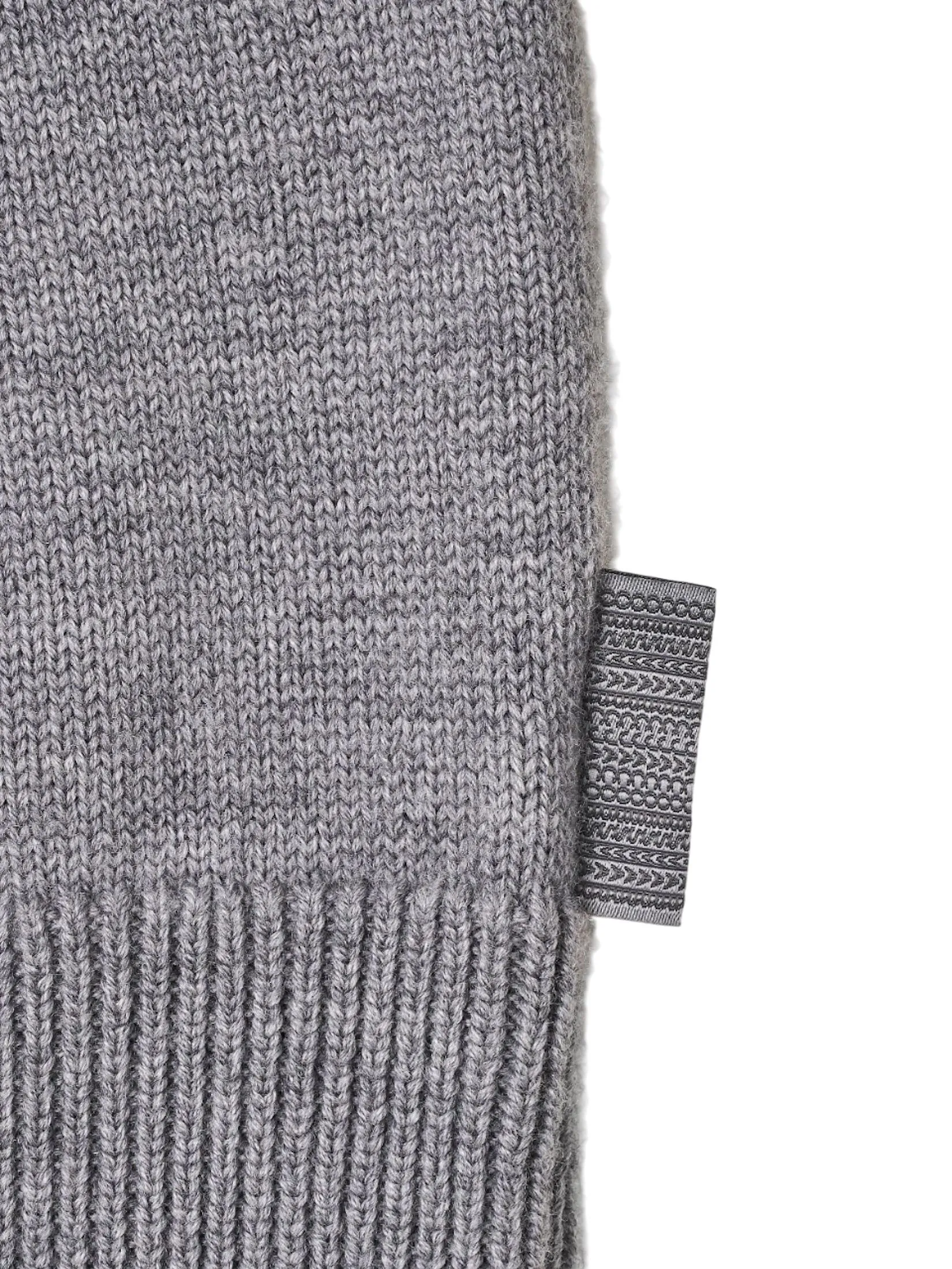 MARC JACOBS THE GEM KNIT LOGO CREWNECK STEEL GREY