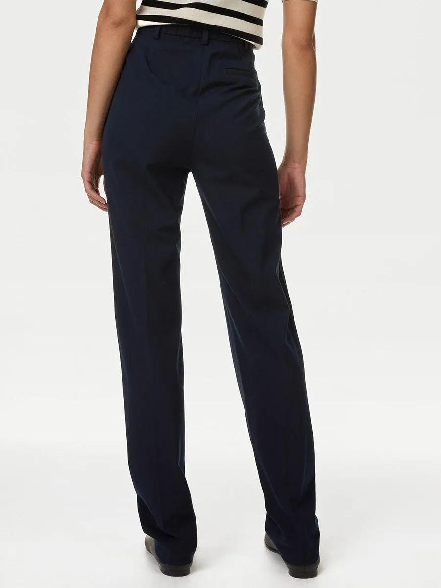 MARKS & SPENCER Women Trousers Straight Leg With Stretch
