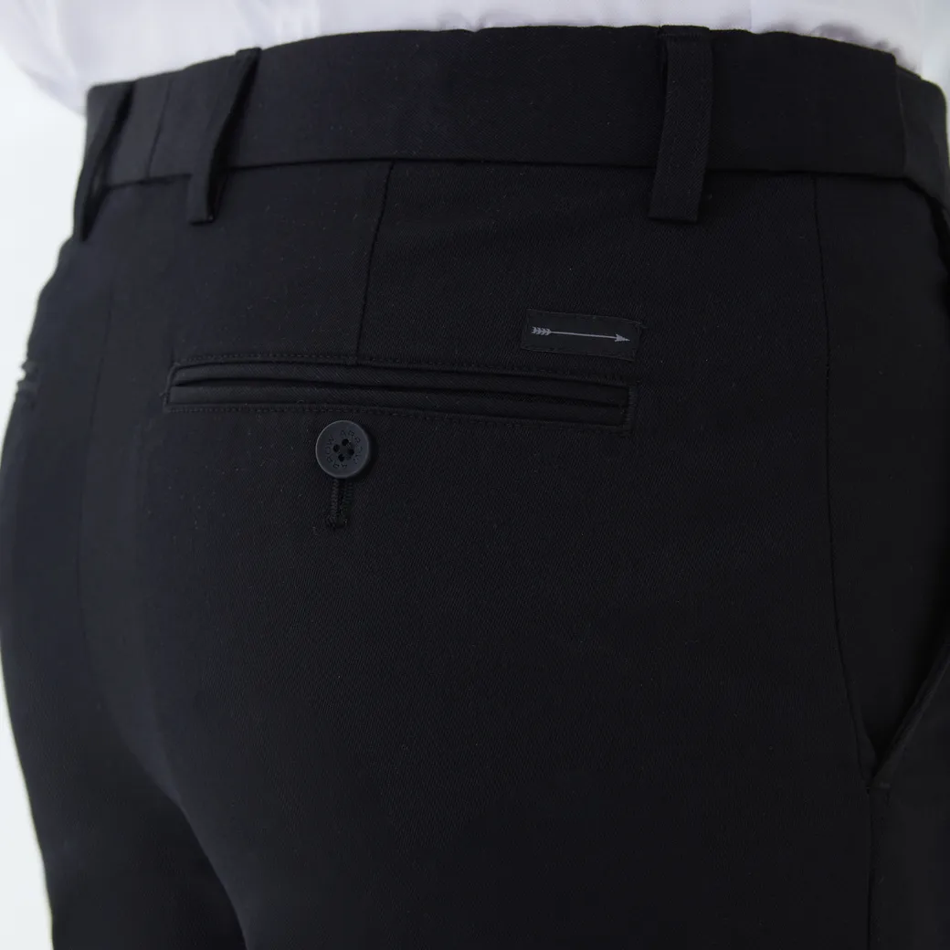 ARROW ARROW EASY MOVE BUSINESS PANTS SLIM FIT BLACK MECM8A6BL