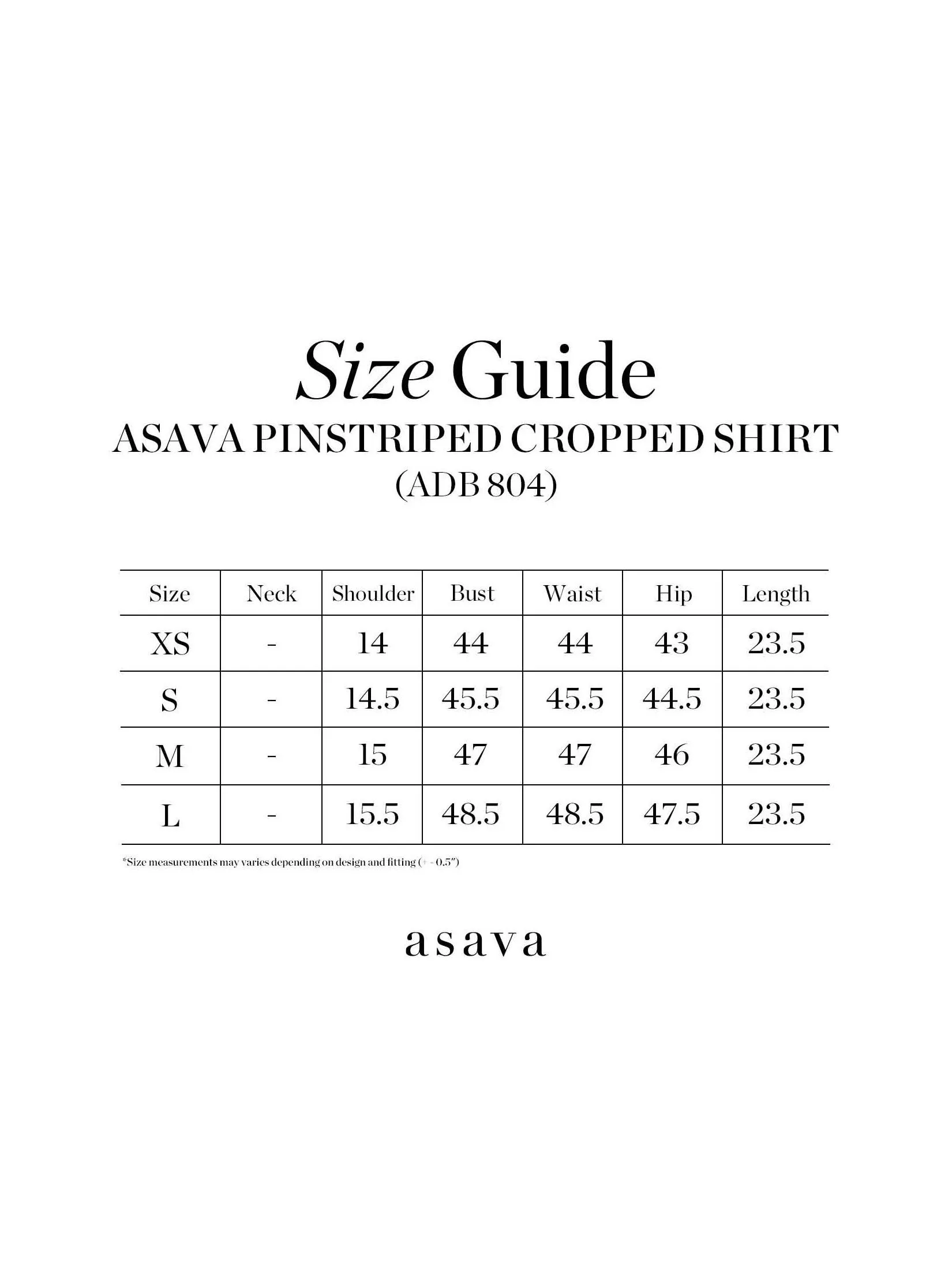 ASAVA (AW24) Pinstriped Women Cropped Shirt Ivory