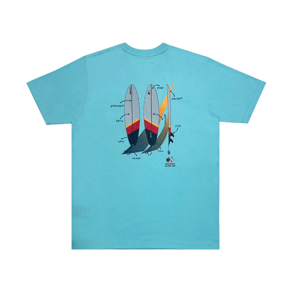 NAUTICA Men T-shirts Light Blue