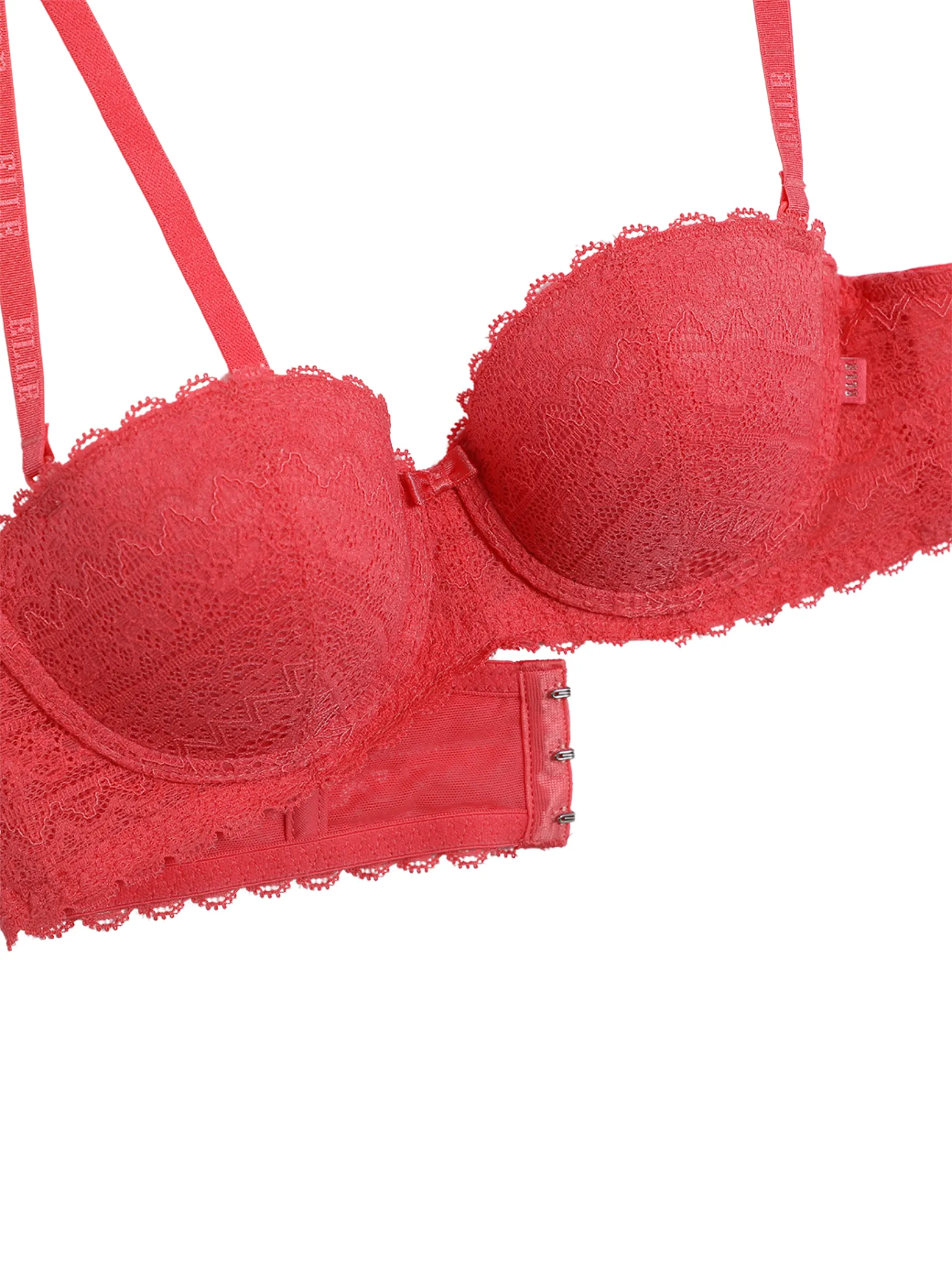 ELLE LINGERIE Women's Moulded Bra smooth cup bra with foam padding LB6642 - Rose