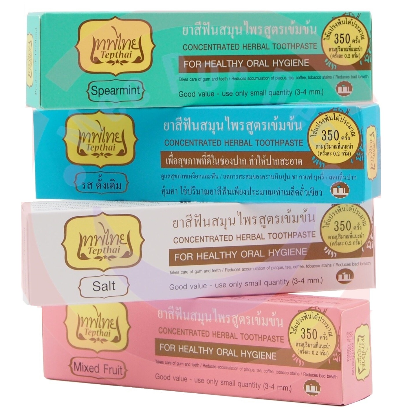 Концентрированная зубная паста Tepthai в тубе 4 вкуса 30 или 70 гр