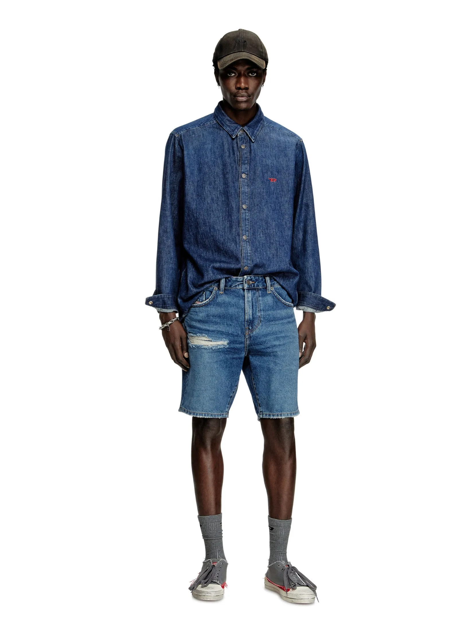 DIESEL Men Jeans Shorts D-FIN SHORTS Others