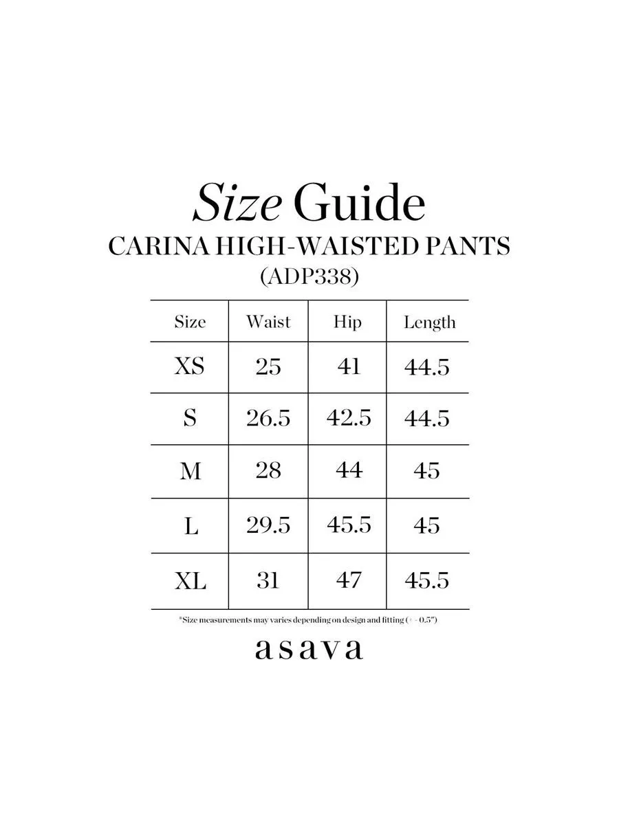 ASAVA ( SS24 ) Carina High-waisted Women Pants Navy Blue