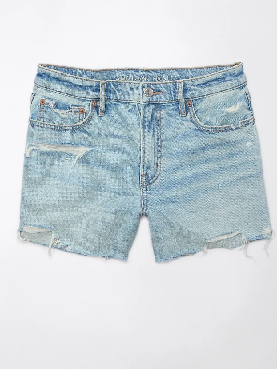 AMERICAN EAGLE WOMEN PERFECT SHORT 4 445 INDIGO WATERS