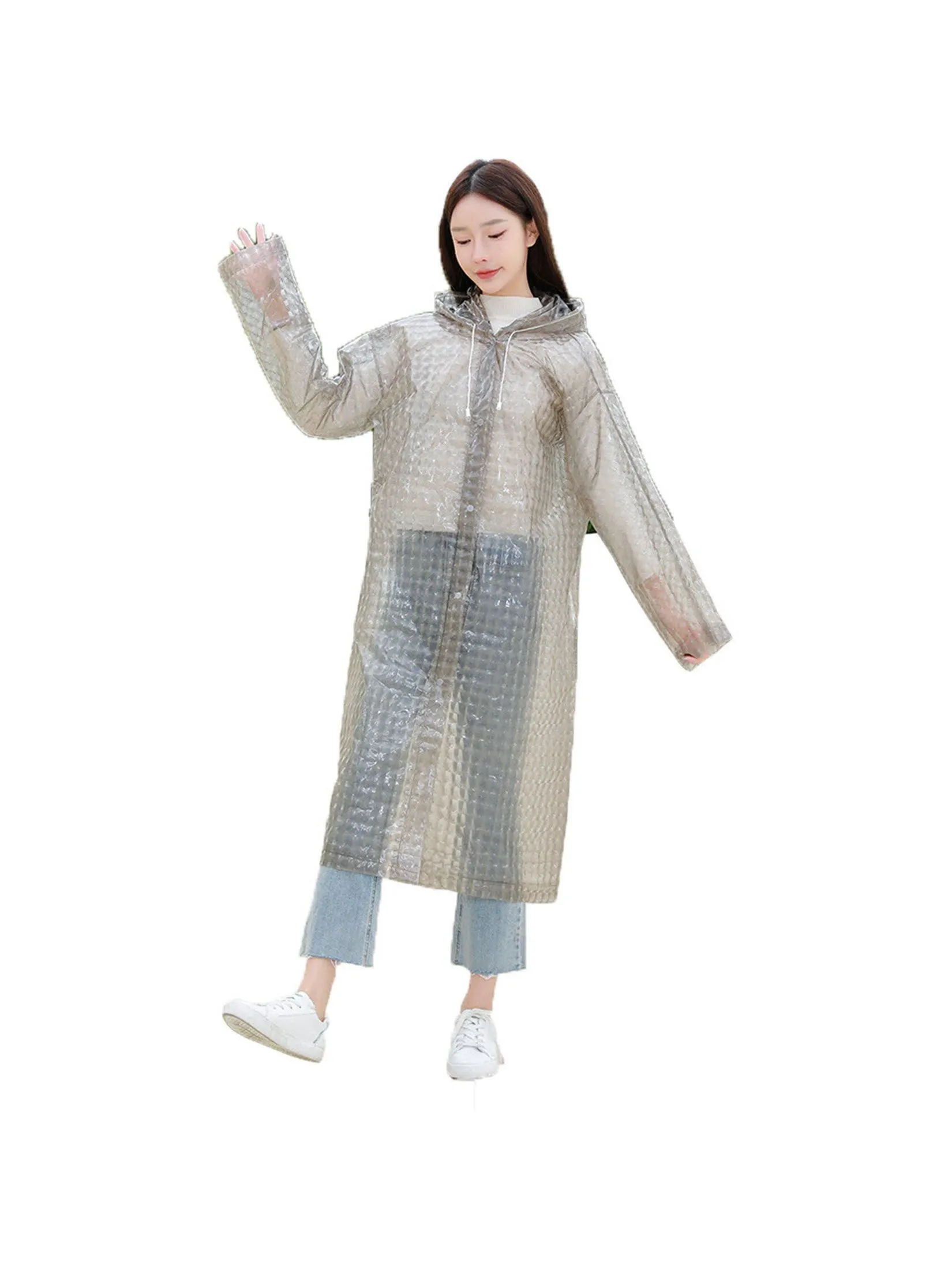 OTHERS Rain coats Crystal rainwear rain coats free size-White