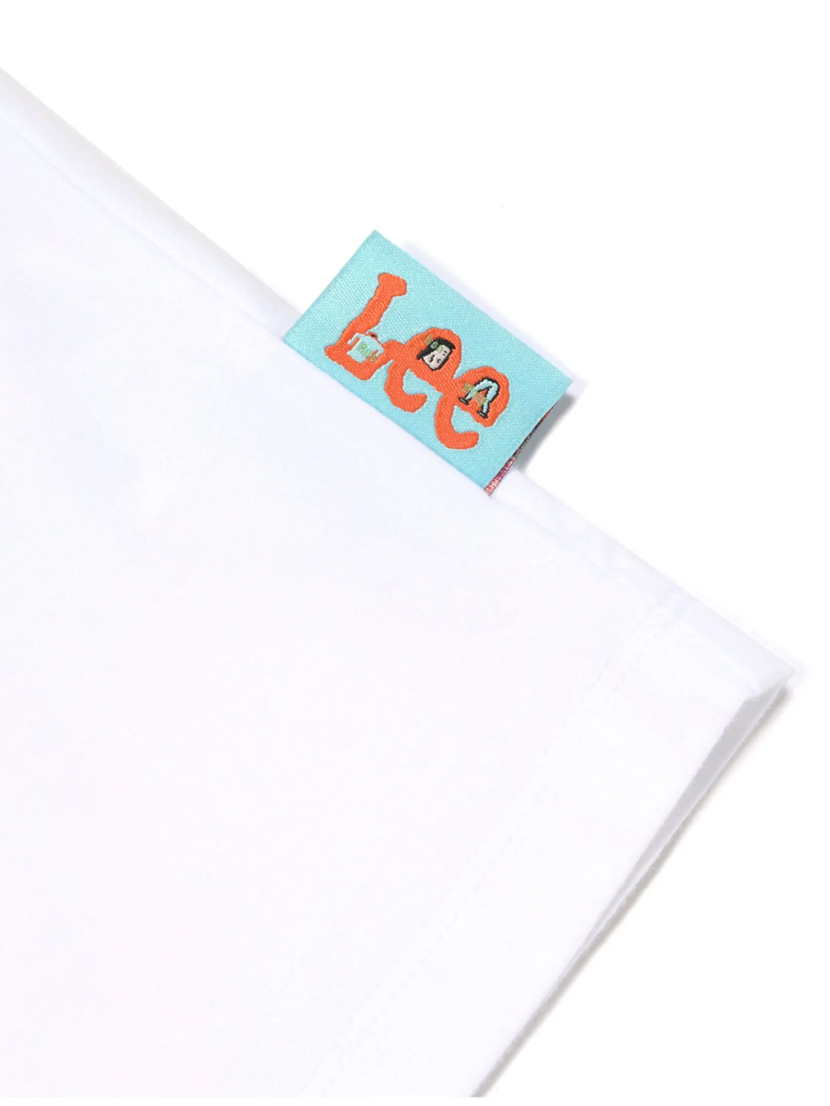 LEE Women s Tee Short Sleeve Lee X Ruohan Wang Collection Cropped Fit White