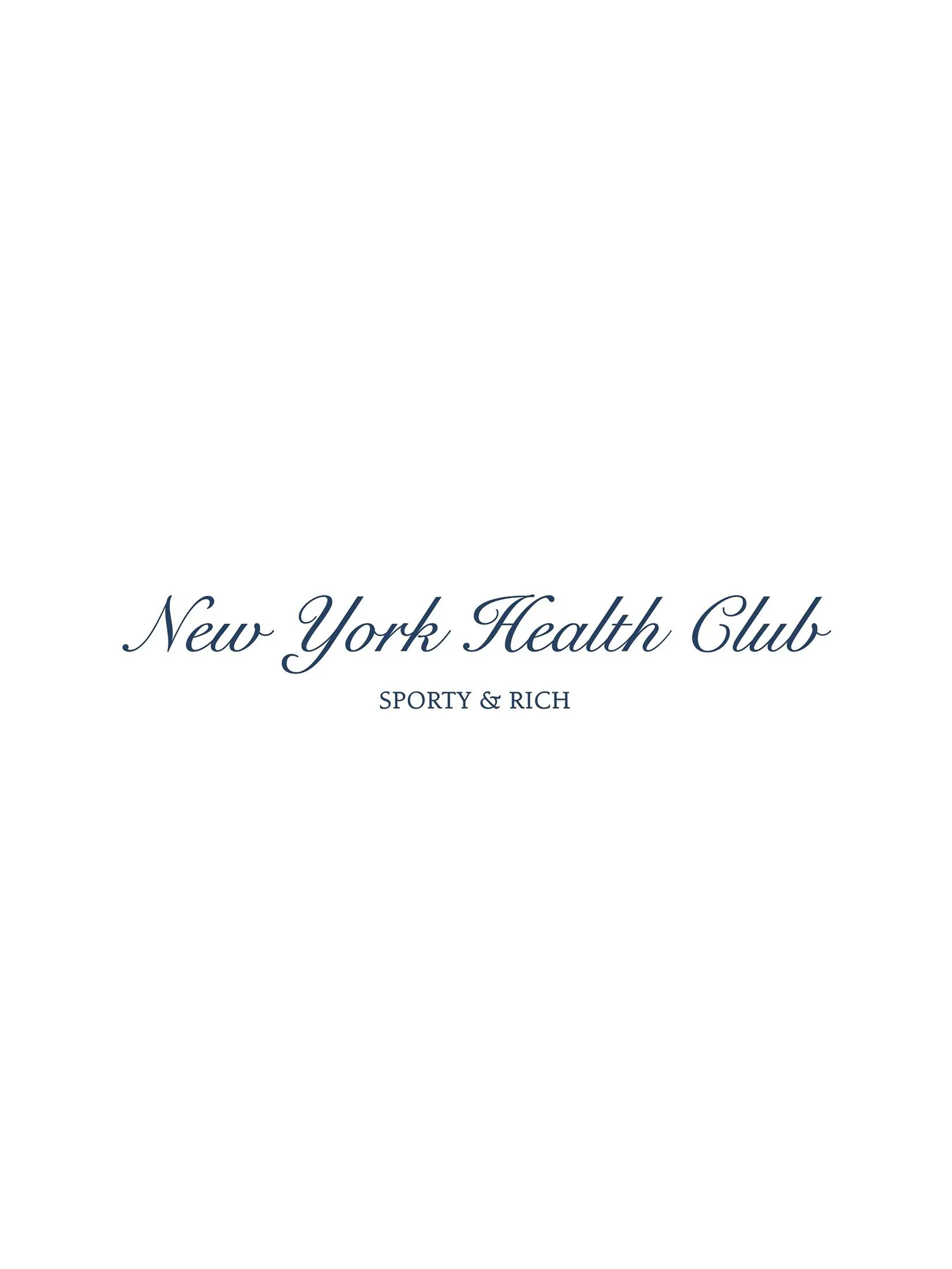 SPORTY & RICH Women Short Disco NY Health Club - White/Navy
