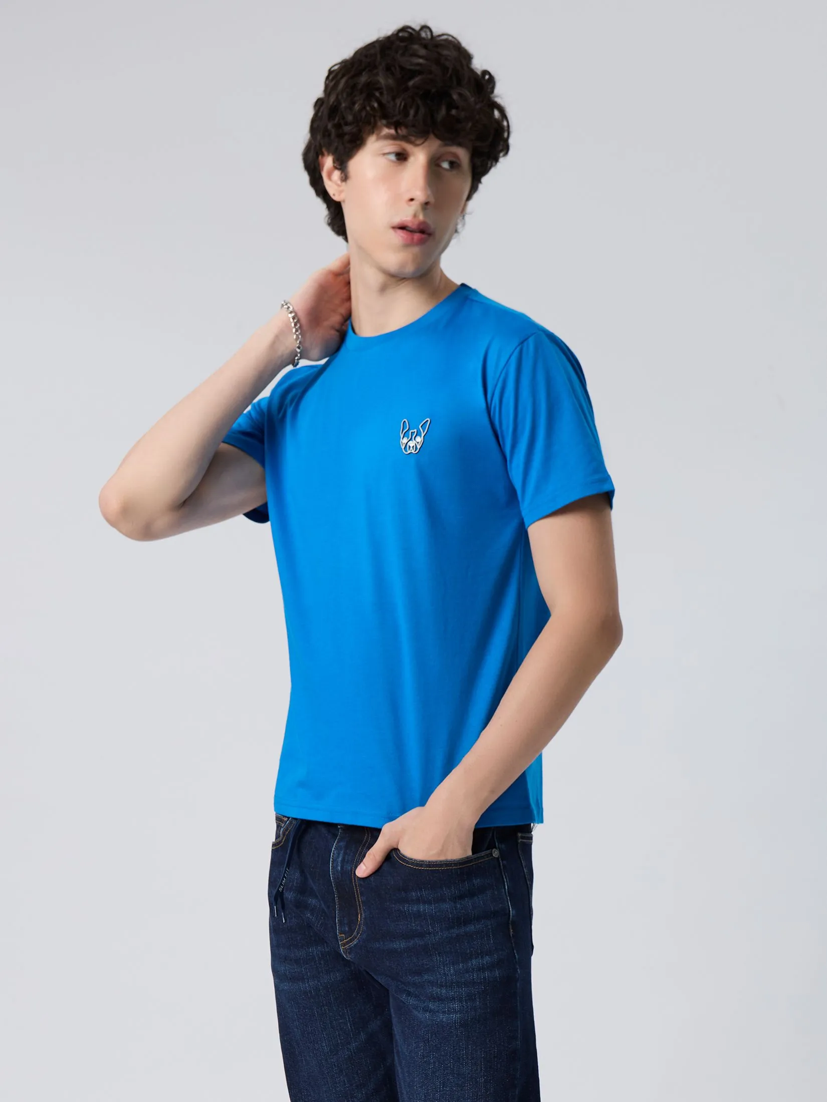 ESP Frenchie Eazy Tee Shirt Man Light blue