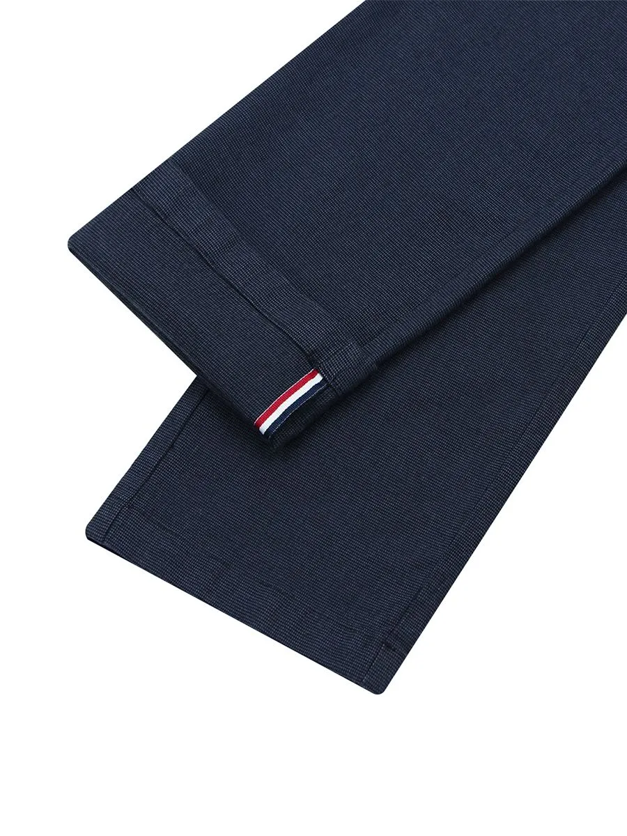 GIORDANO Men's Super Stretch Easy-Care Pants (180° Waistband) Navy blue