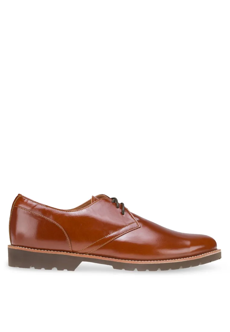 LUIGI BATANI Brown Paul On Formal Lace Up