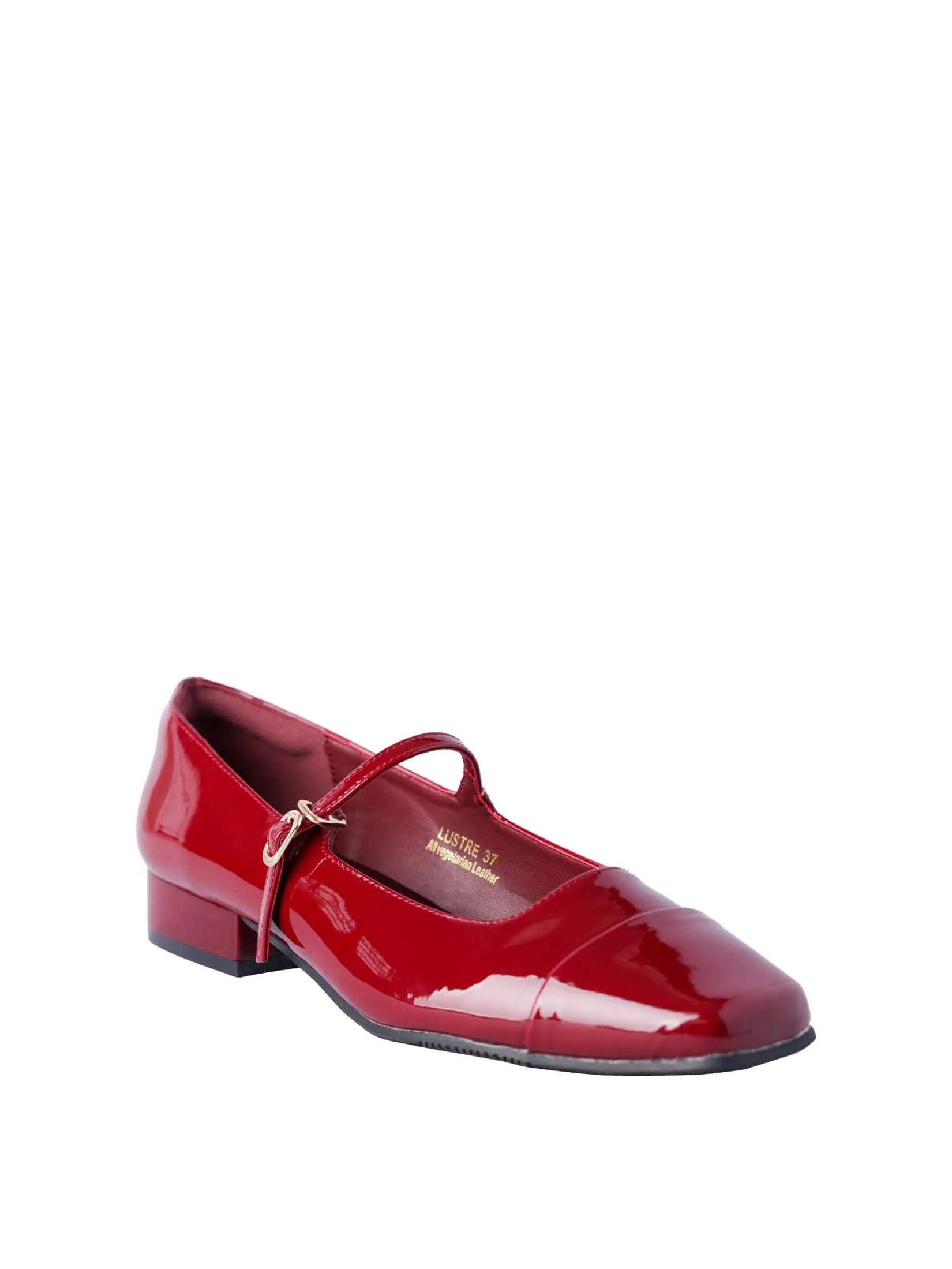 VILLAINS SF LUSTRE Women s Mary-Jane Heels BURGUNDY