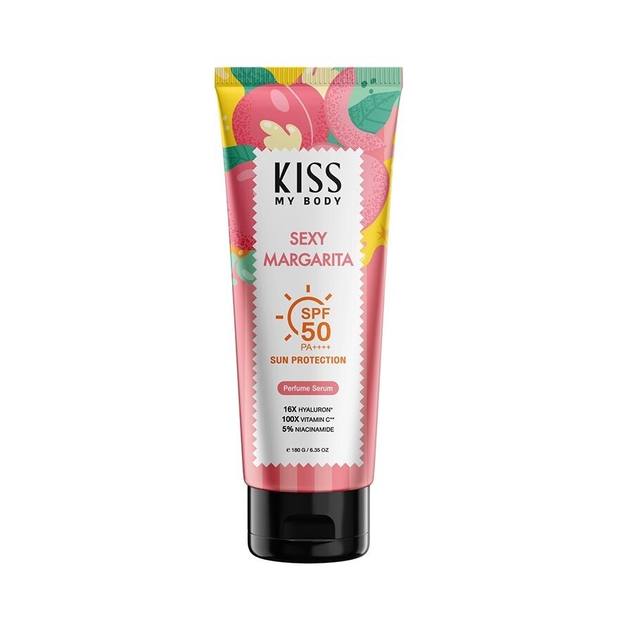Kiss My Body Sun Protection Perfume Serum SPF 50 PA++++ Sexy Margarita 180 G.