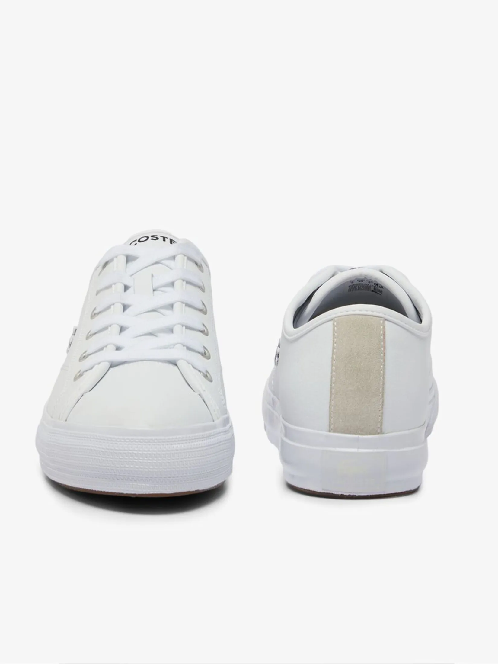 LACOSTE Men’s Backcourt Leather Sneakers White