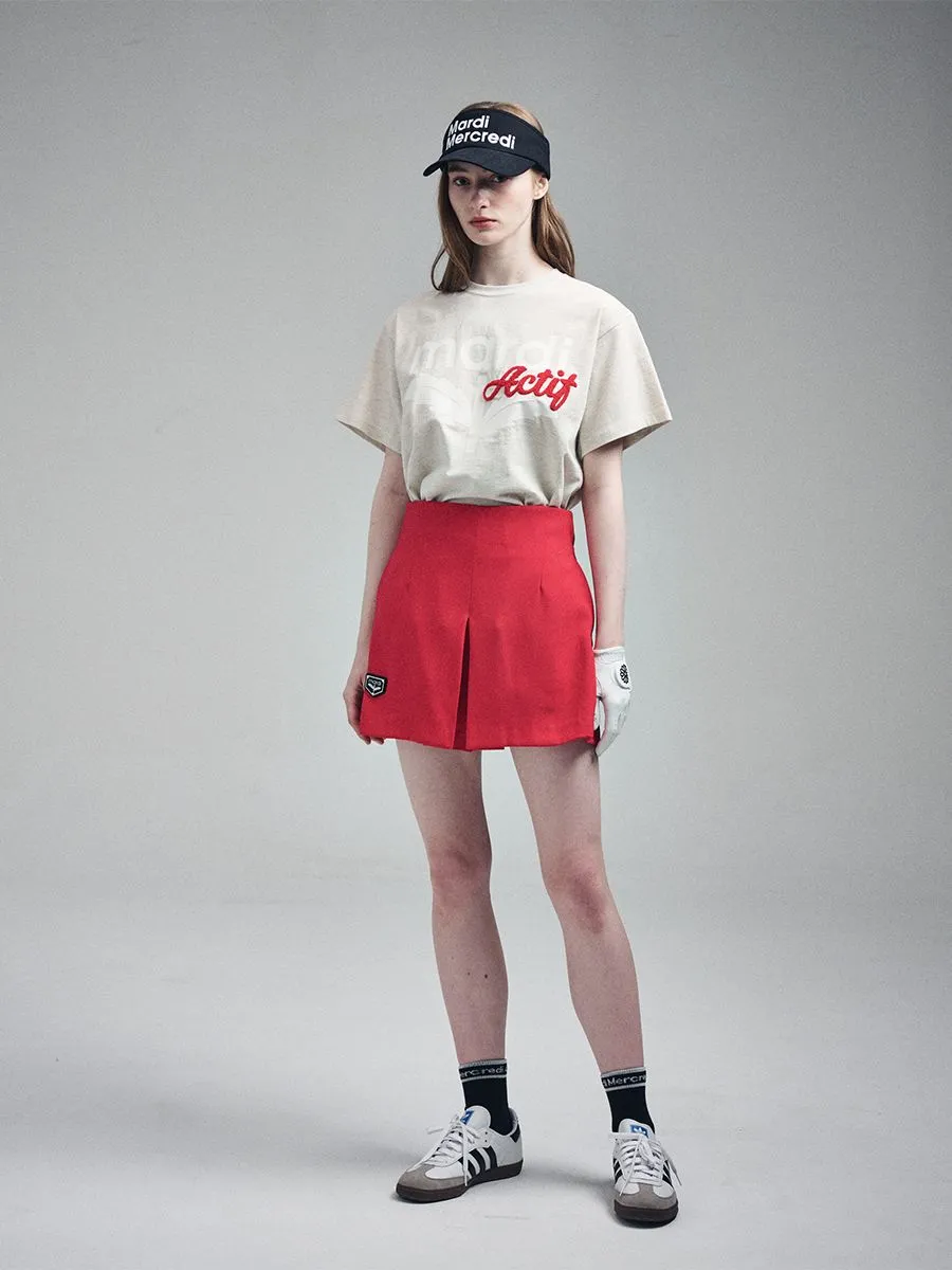 MARDI MERCREDI ACTIF T-Shirt Actif Bloommardi Oatmeal Red F