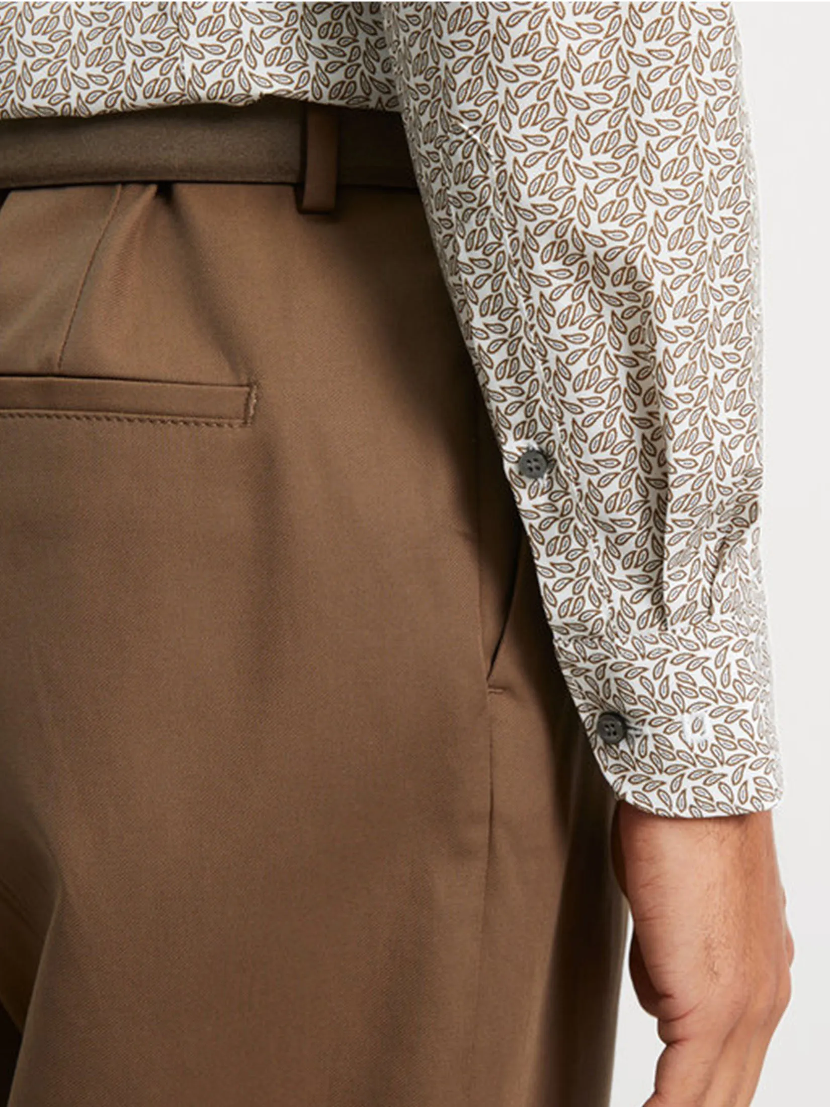 OLYMP MEN S SHIRT LONG SLEEVES BUSINESS SHIRT BODY FIT EASY IRON BROWN