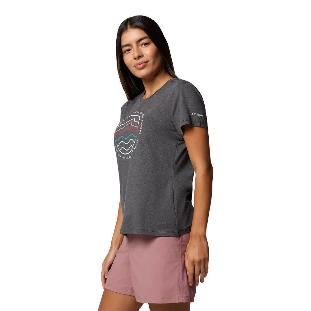COLUMBIA Women T-Shirt Sloan Ridge™ Technical Graphic Black - CO399AP849EHTH