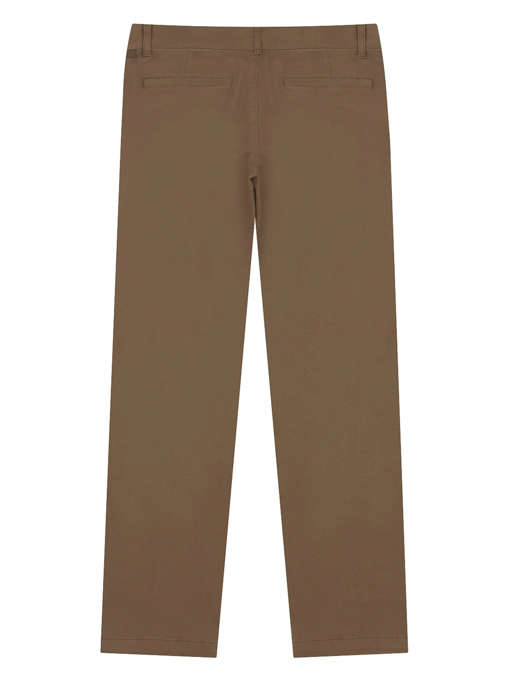 GIORDANO Men's Low-Rise Skinny Stretch Pants (180° Elastic Waistband) Winter Oak Brown
