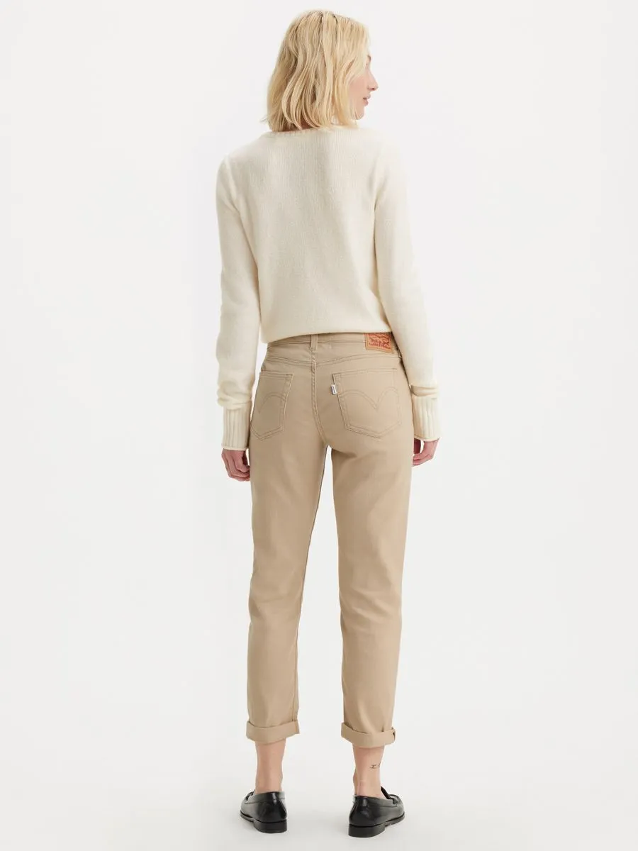 LEVI'S Women's Mid-Rise Boyfriend Jeans Safari Twill
