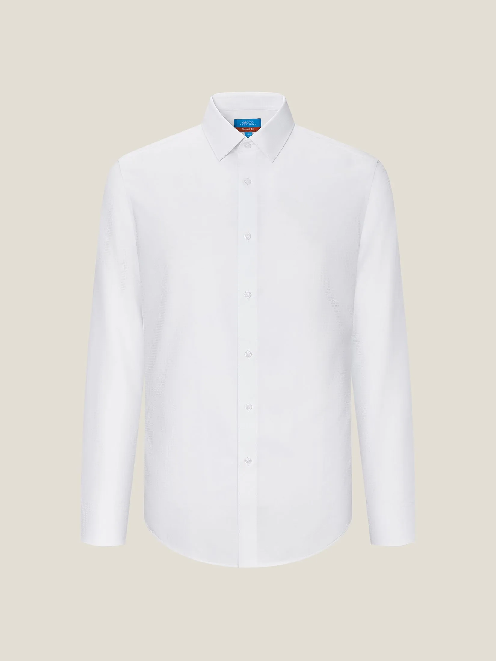 G2000 Men Clothing Non-Iron Dry Herringbone Shirt  Smart Fit - 5112331200 - White