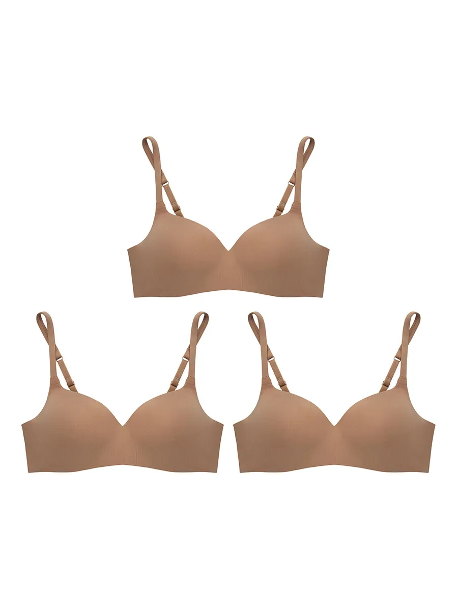 SABINA [Pack 3 Piece] Bra Pretty Perfect Collection - LightBeige Size - B32