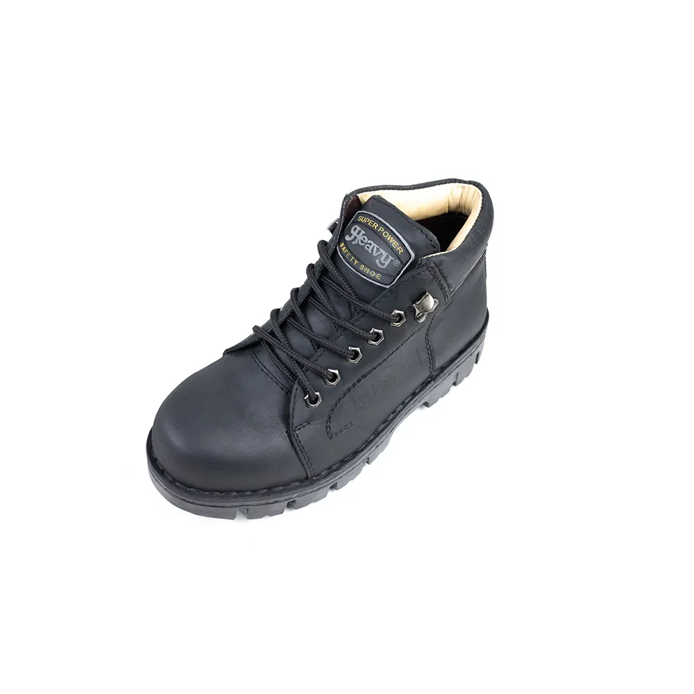 HEAVY Black Leather Safety Shoes VD3743