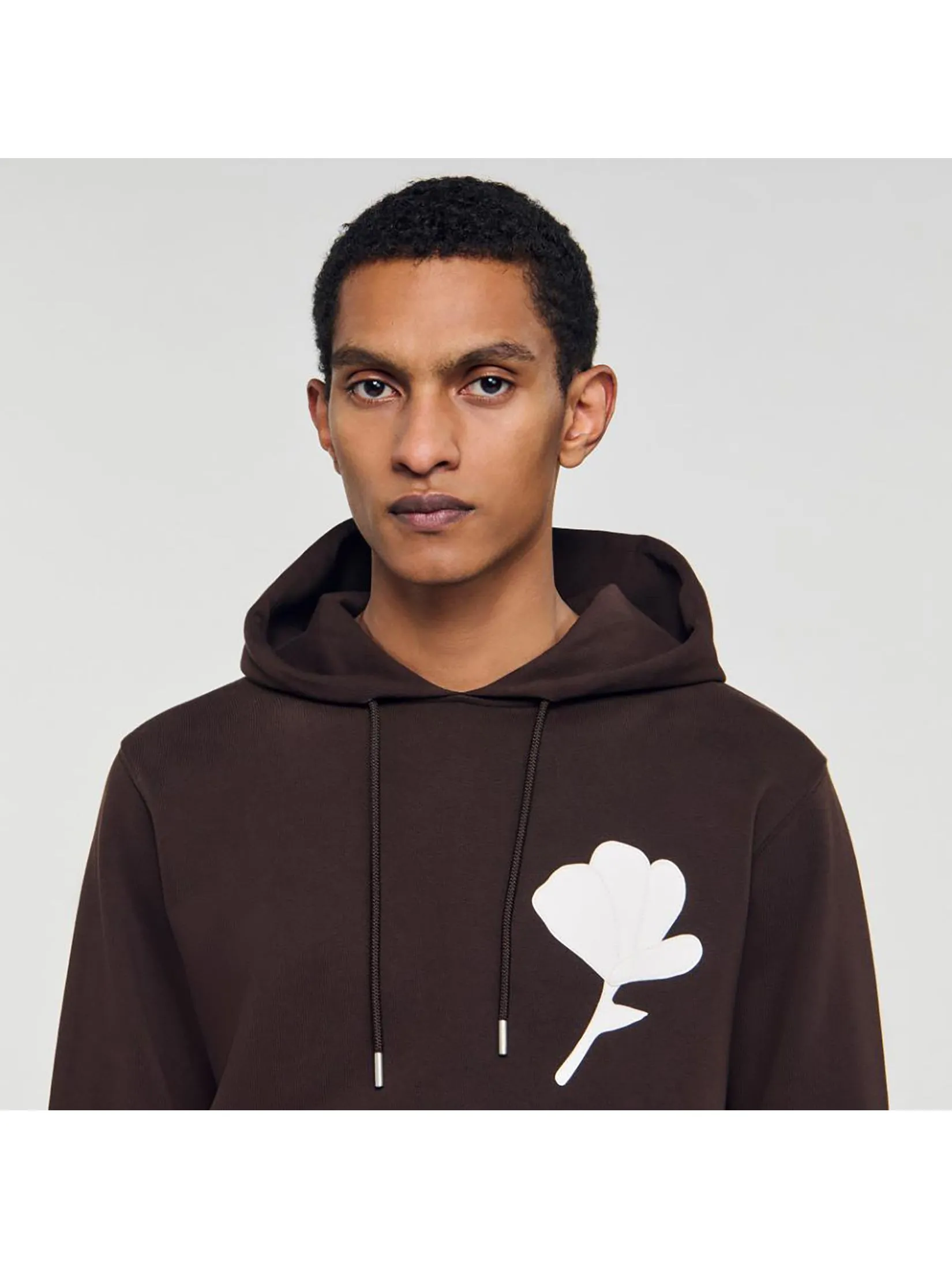 SANDRO Sweatshirt With Flower Patch