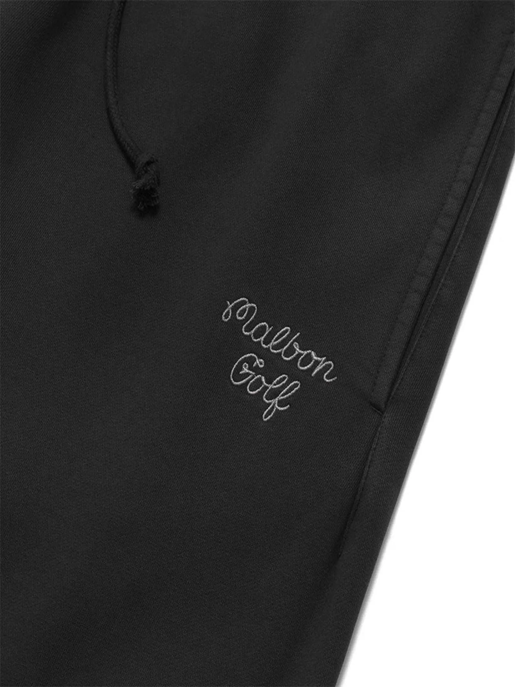 MALBON GOLF GOLF SCRIPT SWEATPANT IN BLACK