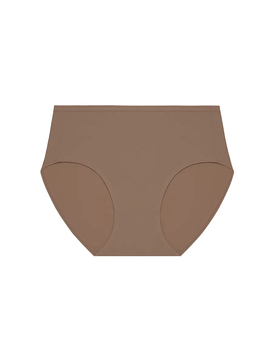 SABINA Fresh Up Mid Waisted Panty - Tan Size - L