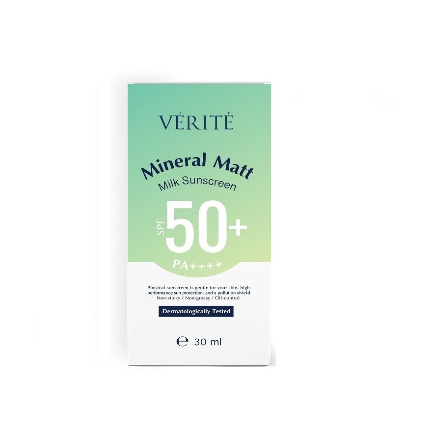 Verite Mineral Matt Milk Sunscreen SPF 50+ PA++++ 30 ml.