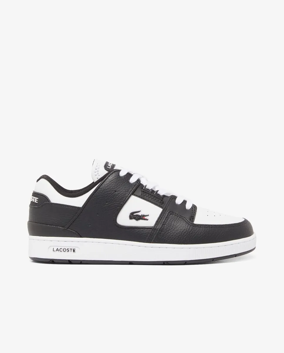 LACOSTE Men’s Court Cage Leather Sneakers Black Size - 11 UK