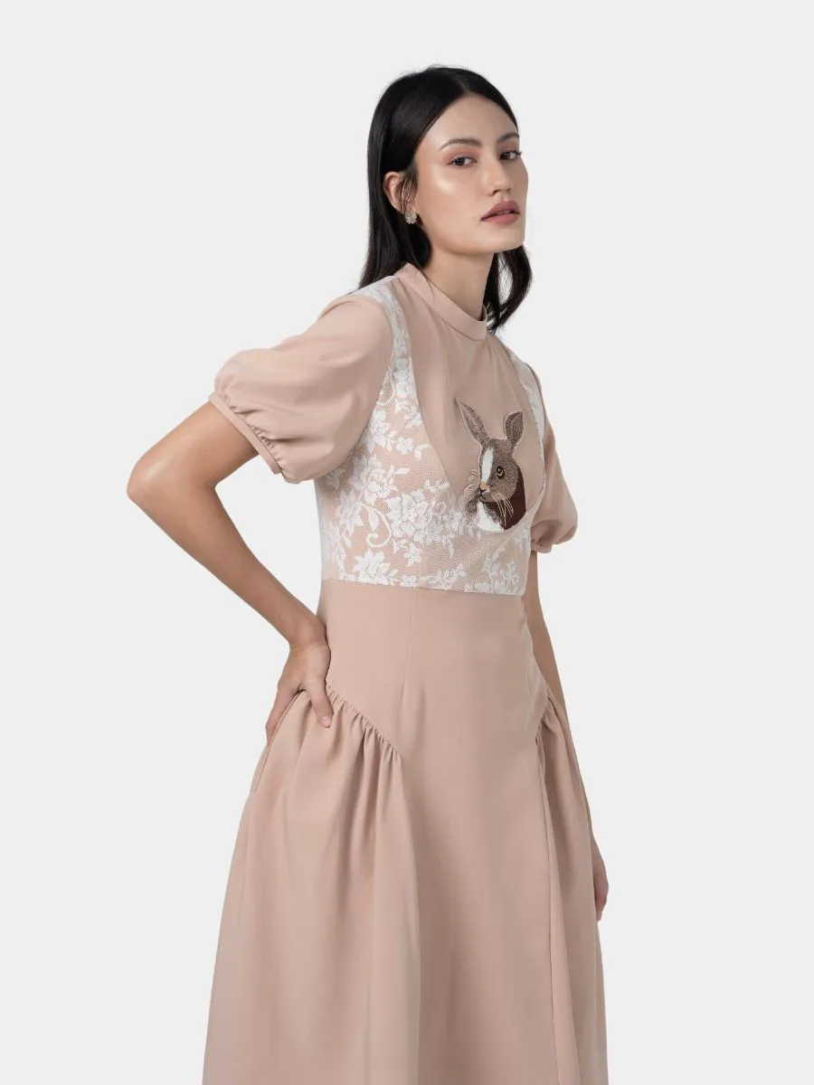 AMASS ME Women Lullaby Rabbit Dress Pink